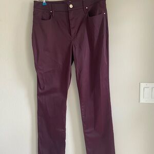 Women's Straight Leg Pants - Plum